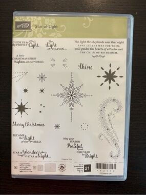 Stampin Up Star of Light 142110 + Starlight Thinlits Dies 141840 Complete Bundle
